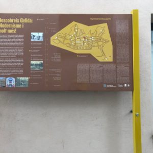 Cartellera Gelida-ruta modernista 1