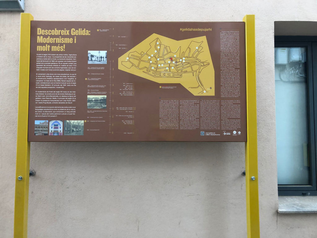 Ruta del modernisme i dels elements culturals i històrics del nucli antic de Gelida