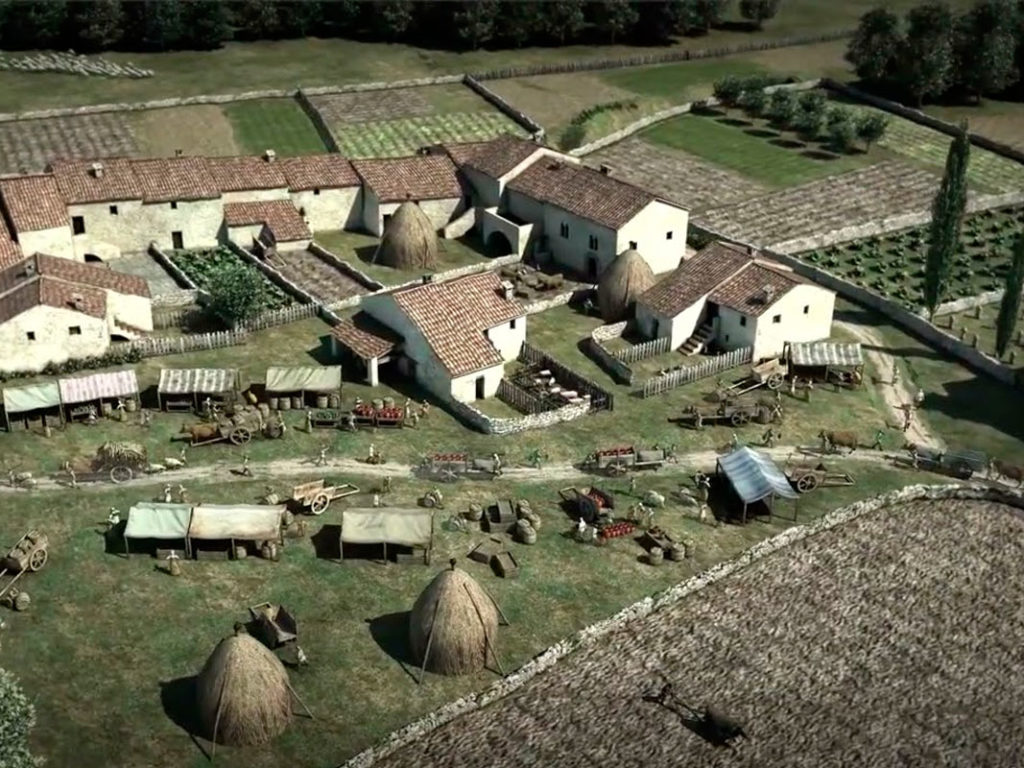 Fira de la mel de Crespià en ple segle XV. Recreació en format 3d