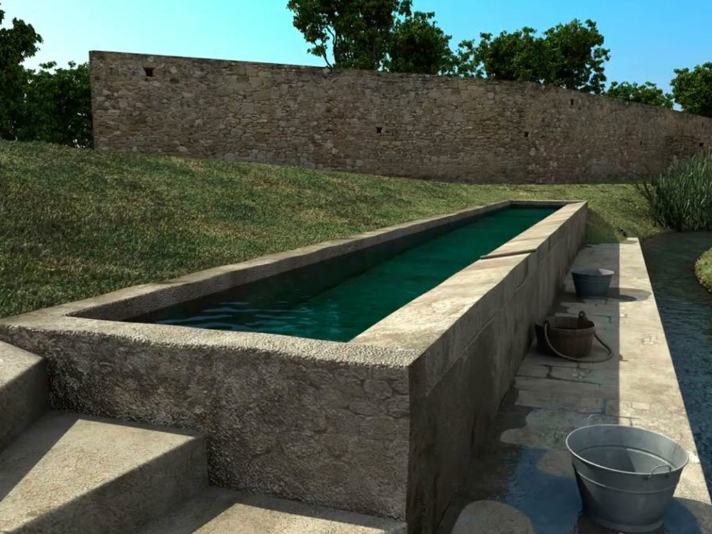 El rentadors de Serinyà a partir de la fotografia animada